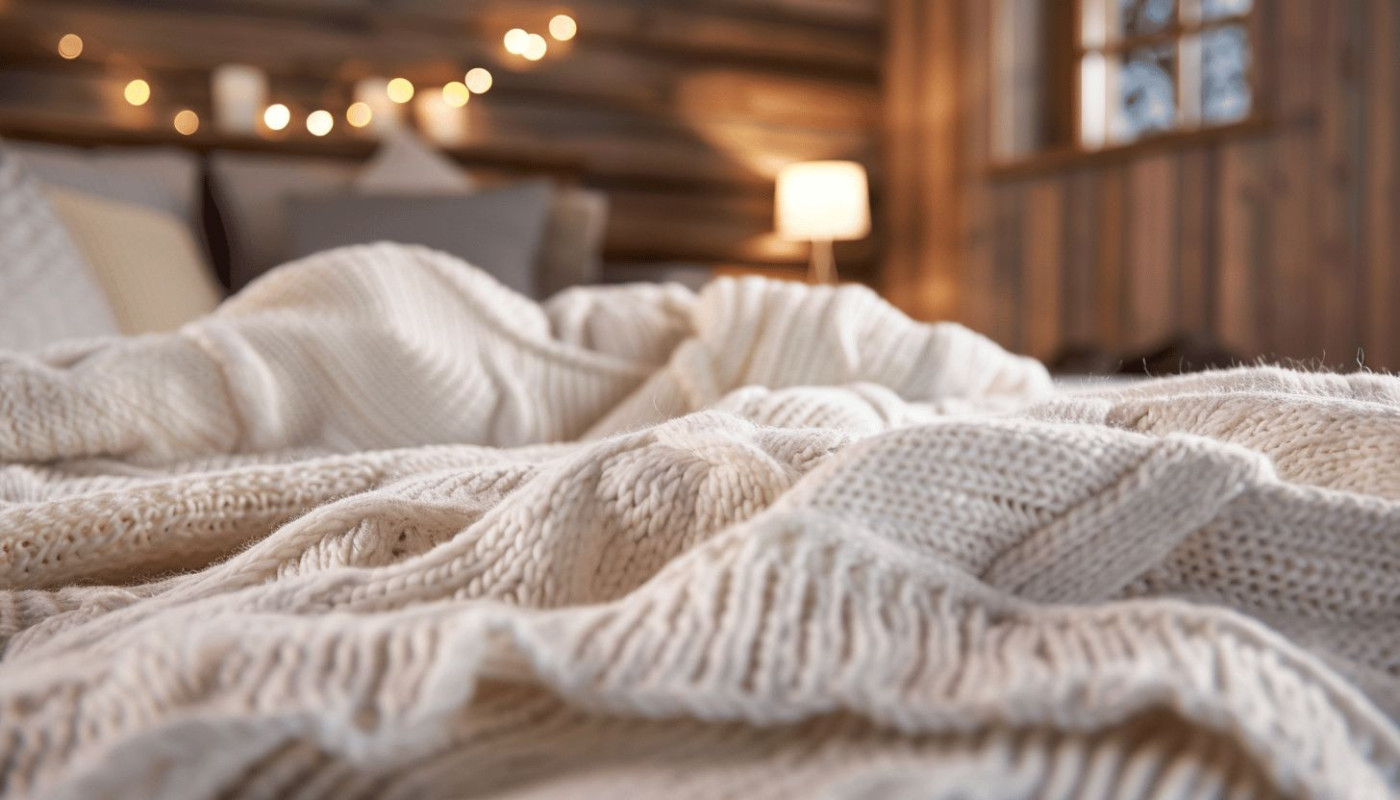 Découverte du plaid tricot blanc, l'incontournable cocooning