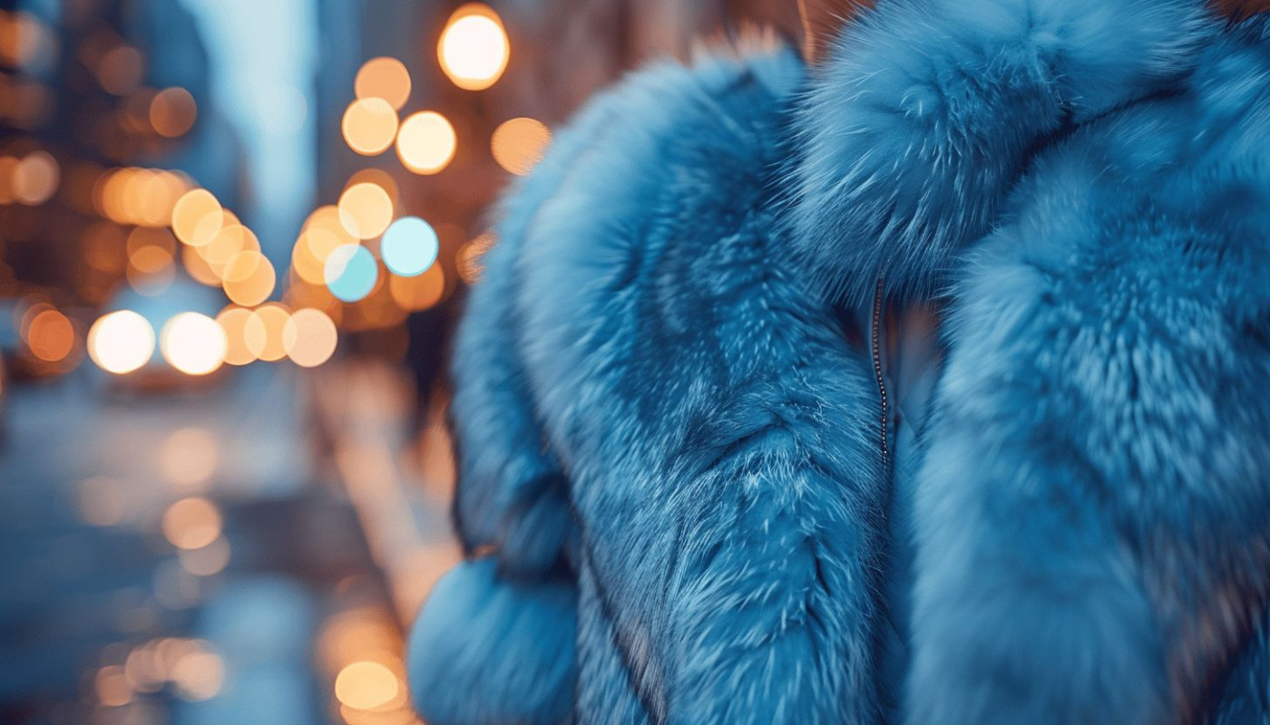 La tendance de la fourrure bleu marine dans la mode actuelle