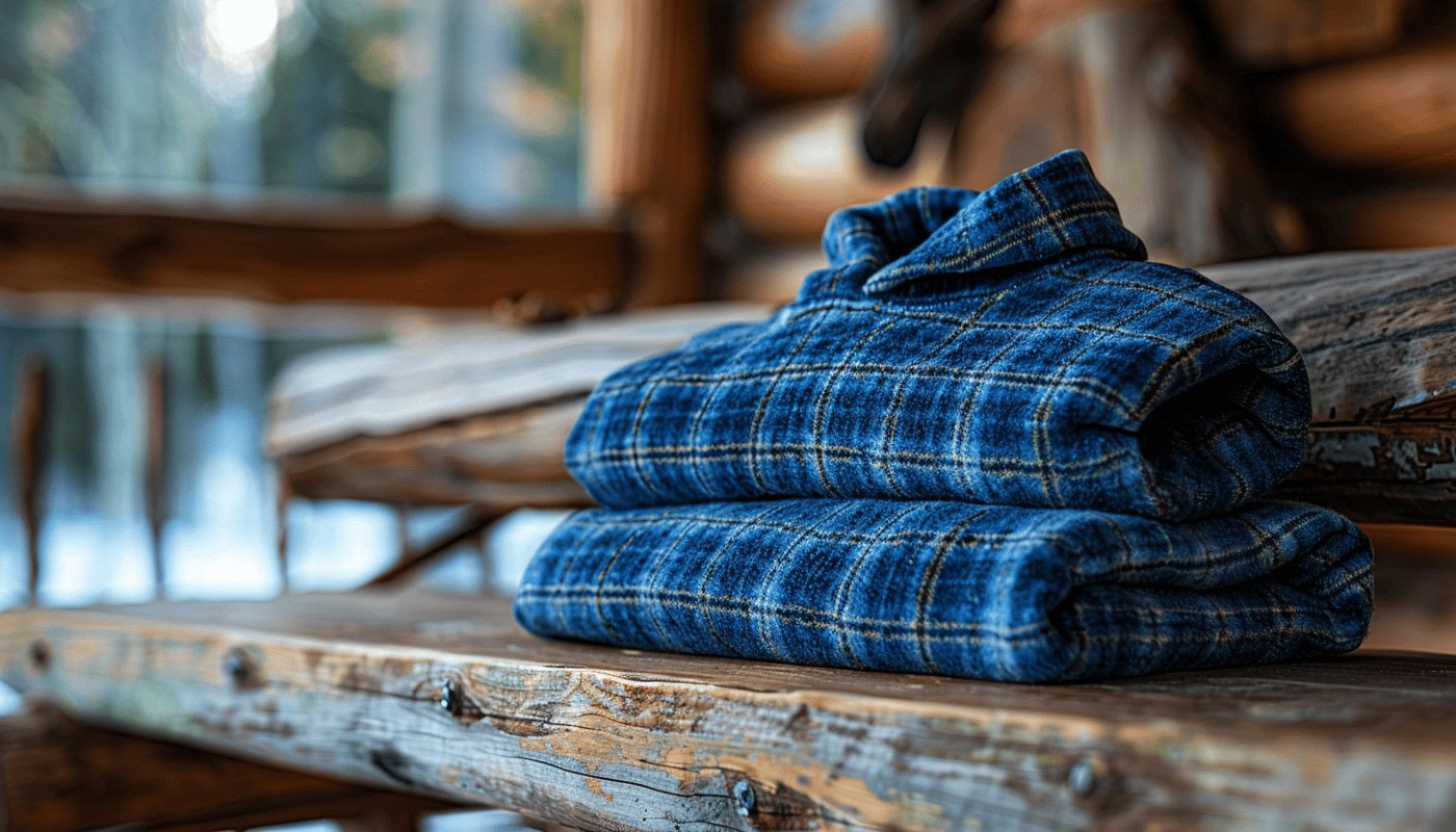 Se réchauffer avec style : l'attrait du sweet plaid bleu